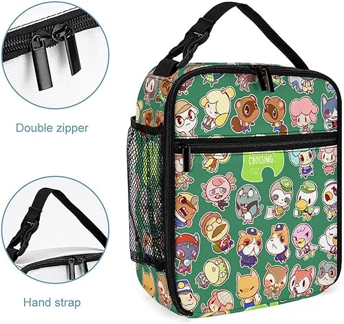 Miniatura 6 de Bolsas de almuerzo aisladas duraderas e impermeables con diseño de animales, bolsa de almuerzo cruzada para el almuerzo, bolsa de almacenamiento