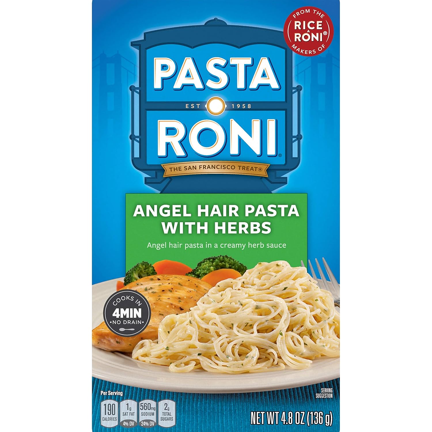 Pasta Roni Angel Hair Pasta with Herbs, 4.8 oz