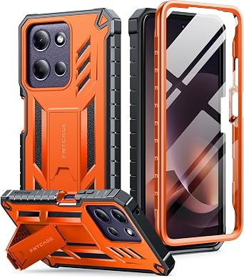 FNTCASE for Motorola Moto G Power 5G 2026/2025 Case with Kickstand Orange