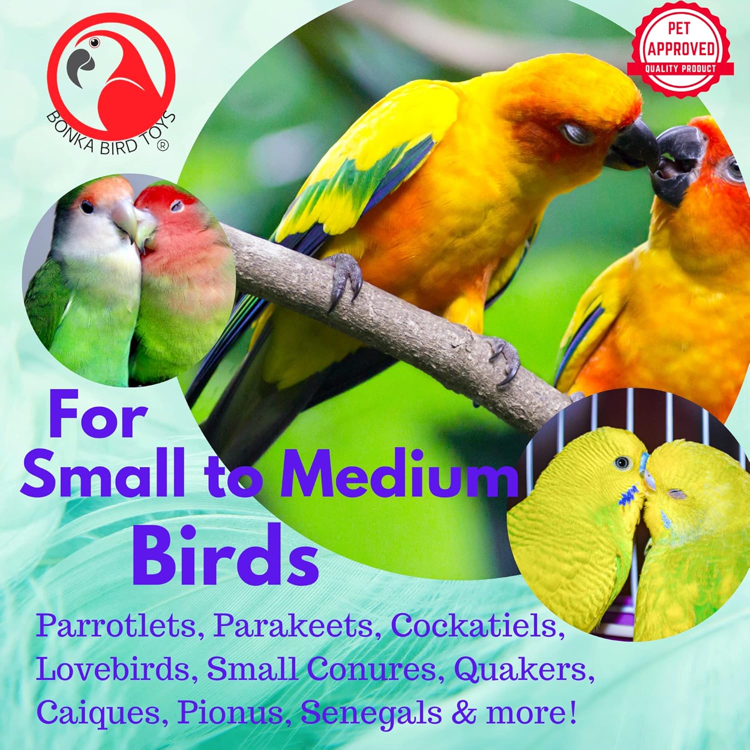 Bonka Bird Toys 2310 Mini Shred Roller Bird Toy Paper Roll Chew Hanging Forage Plastic Discs Cockatiels Parakeets Conures and Other Similar Sized Birds