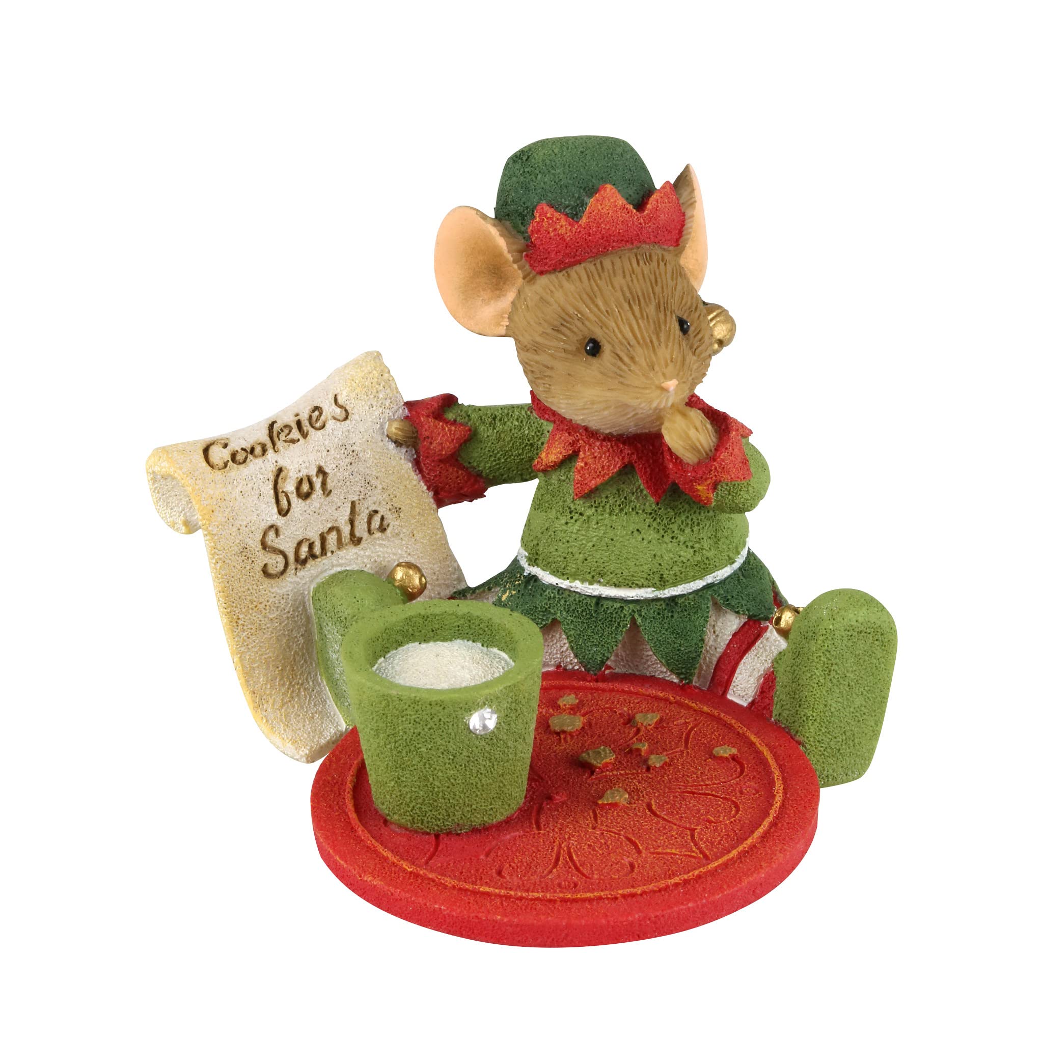 Figurine Père Noël Enesco de 4,4 cm multicolore pour décoration de Noël