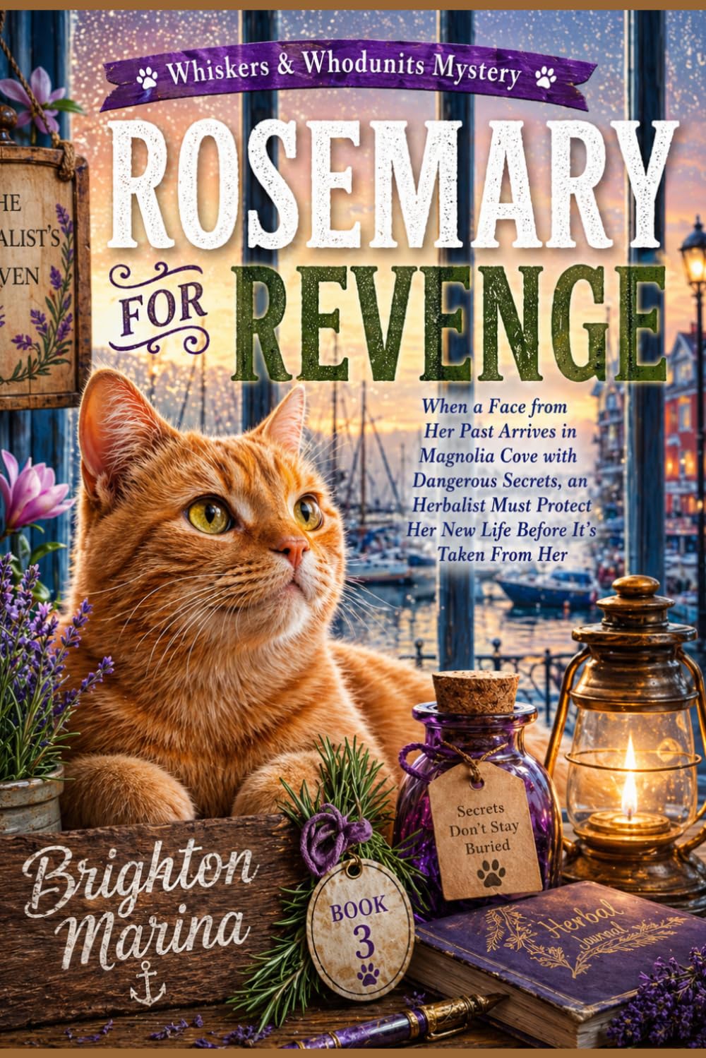 ROSEMARY FOR REVENGE: When a Face from Her Past Arrives in Magnolia Cove with Dangerous Secrets, an Herbalist Must Protect Her New Life Before It's ... Her (Book 3) (Whiskers & Whodunits Mystery)