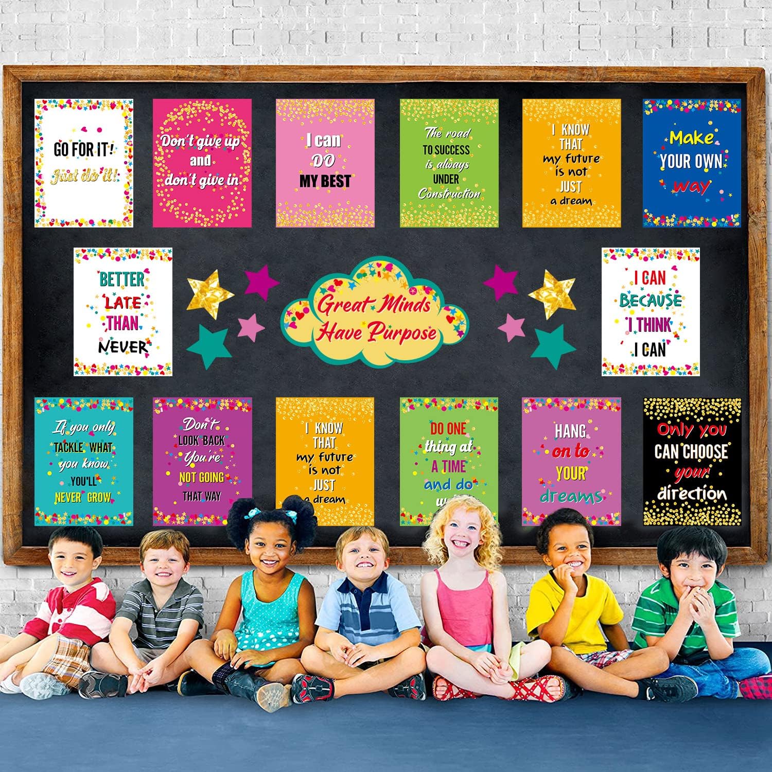 Amazon.com: zcbigsell 16 Pack Motivational Posters Set for School and ...