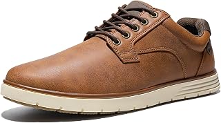 NCCB Men's Casual Oxford Dress Shoes - Comfortable Business Formal Sneakers with Slip-Resistant Rubber Sole