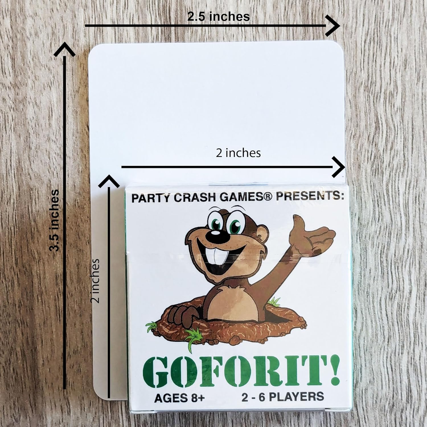 Presents: GOFORIT! - A Simple, Yet Suspenseful Little Card Game; Designed for 2-6 Players 8+ Willing to Take Calculated Risks. Presents: GOFORIT!