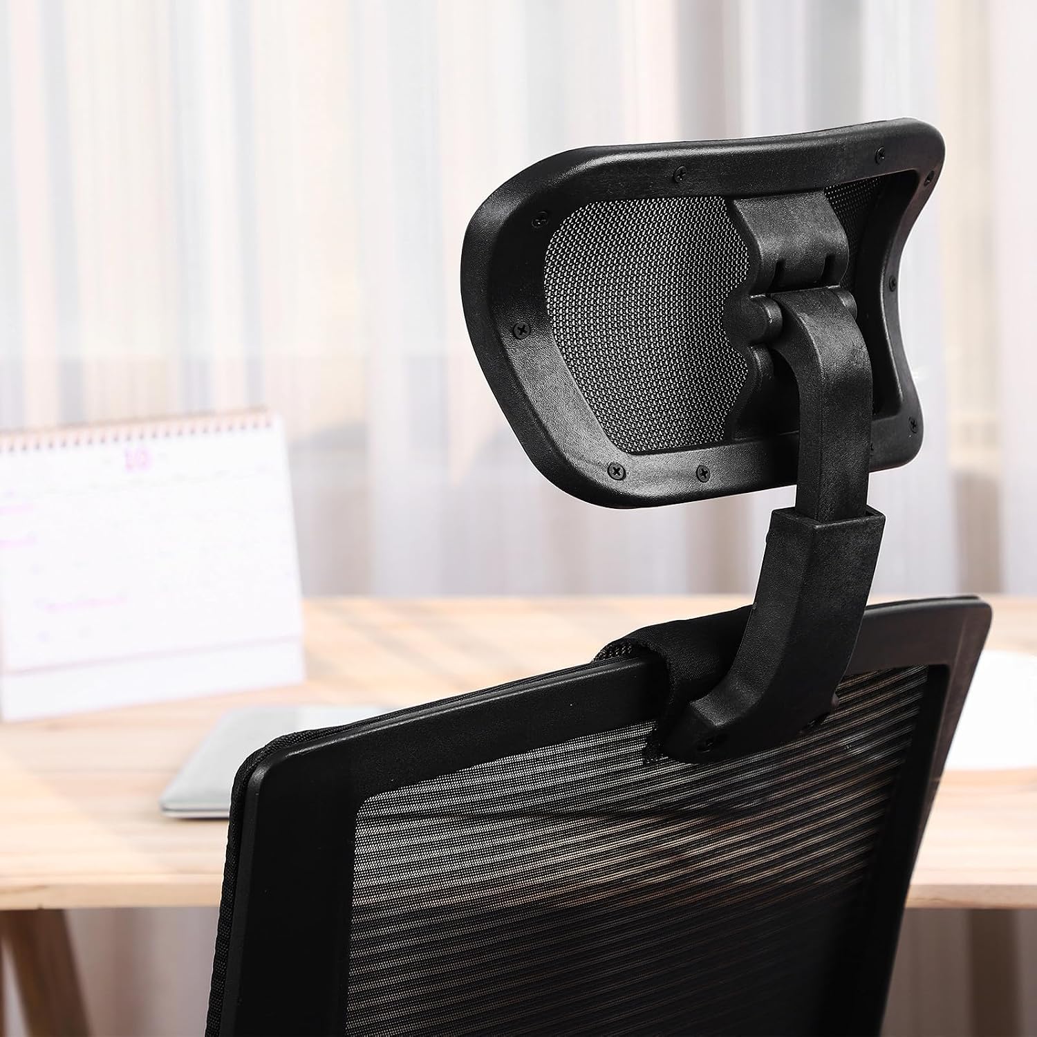 Computer Chair Headrest Attachment Mesh Neck Support for Office Chairs
