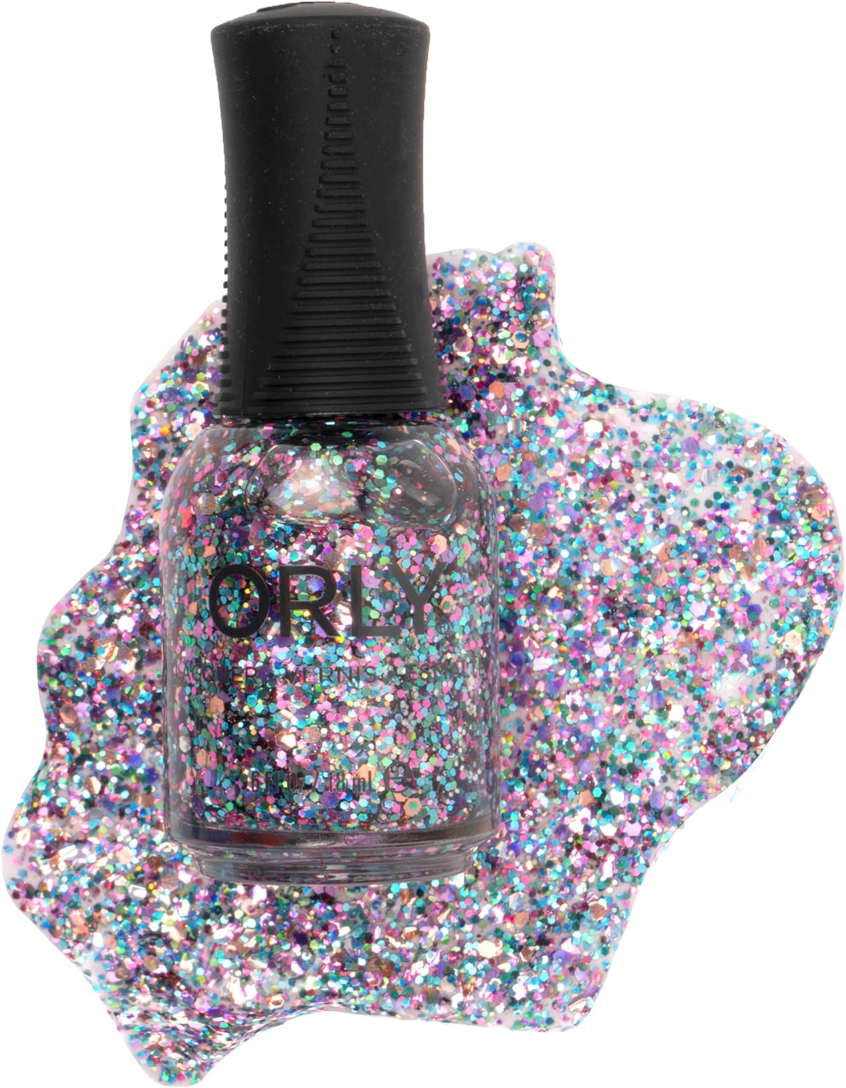 Orly Neon Nail Polish Colors for Summer | Bright Colors and Confetti Toppers for Summer Neon Nails | 0.6fl oz (Moonstone Aura, 0.6 fl oz)