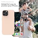 YATWIN Silicone Back Case for iPhone 14 Pro, Soft-Touch Phone Back Cover for Apple iPhone 14 Pro - Light Pink gallery image