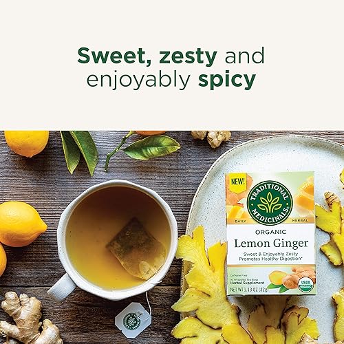 Vista 38 de Traditional Medicinals - Té hierbas orgánicas de hojas de menta, alivia las molestias digestivas, 16 bolsas de té (paquete de 6)