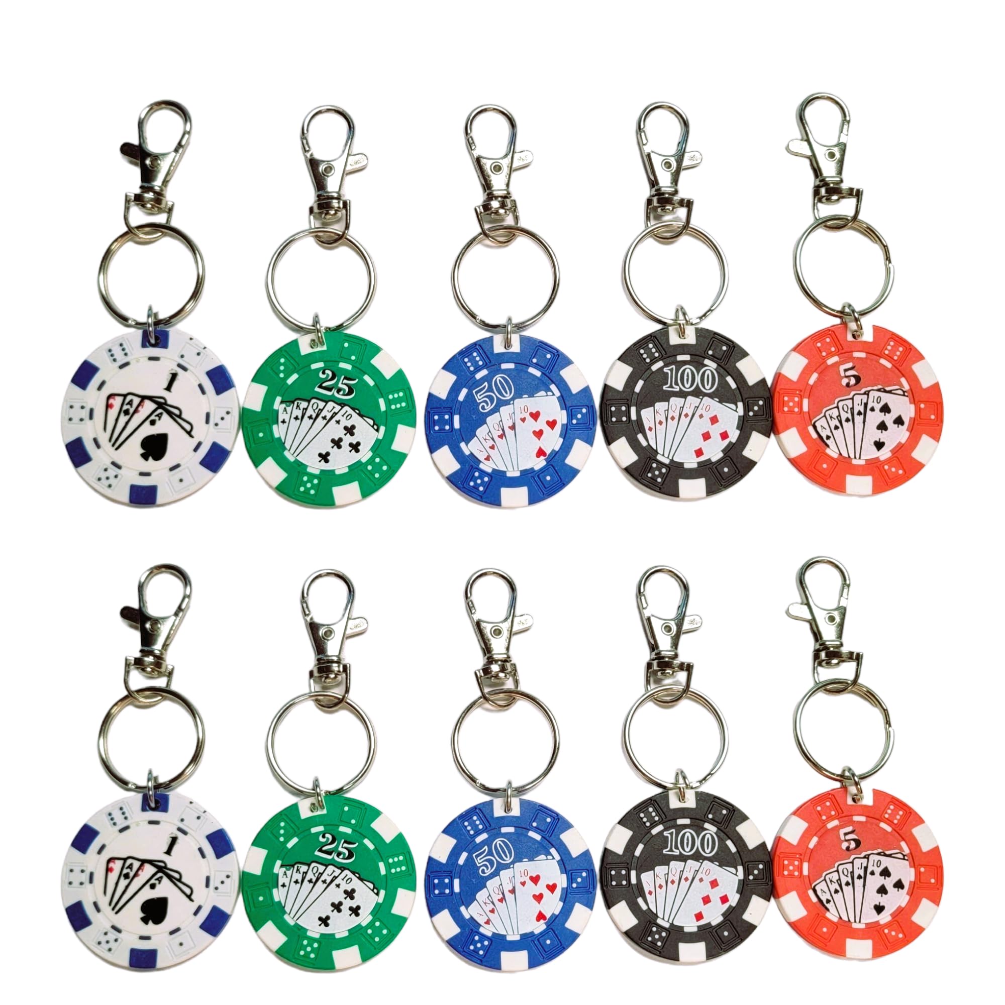 Amazon.co.jp: Zugar Land ポーカーチップキーチェーン(12パック)(1.5