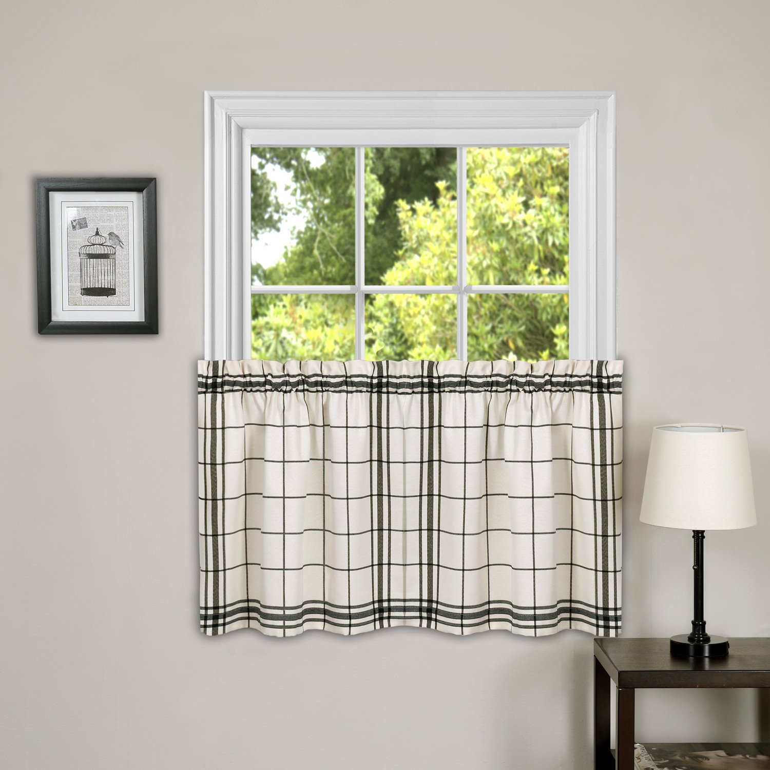 Paire d'étagères noir Cambridge 144,8 x 91,4 cm meuble de rangement mural bois