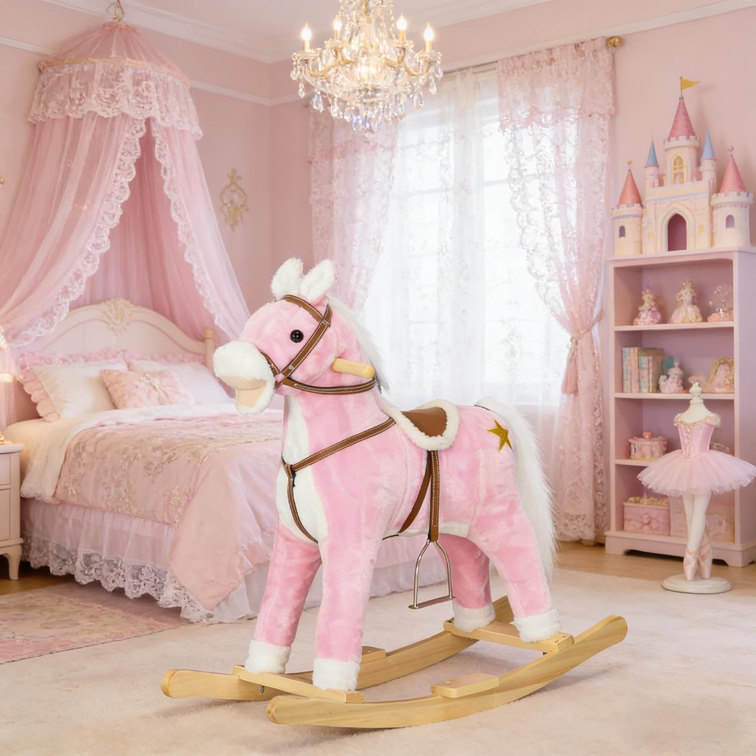 Toddler Ride On Horse Toy, Rocking Horse