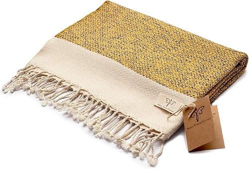 Miniatura 11 de SMYRNA TURKISH COTTON Paquete de 6 paños de baño versátiles para baño, hotel, spa, gimnasio, suaves, absorbentes, prelavadas y de secado rápido