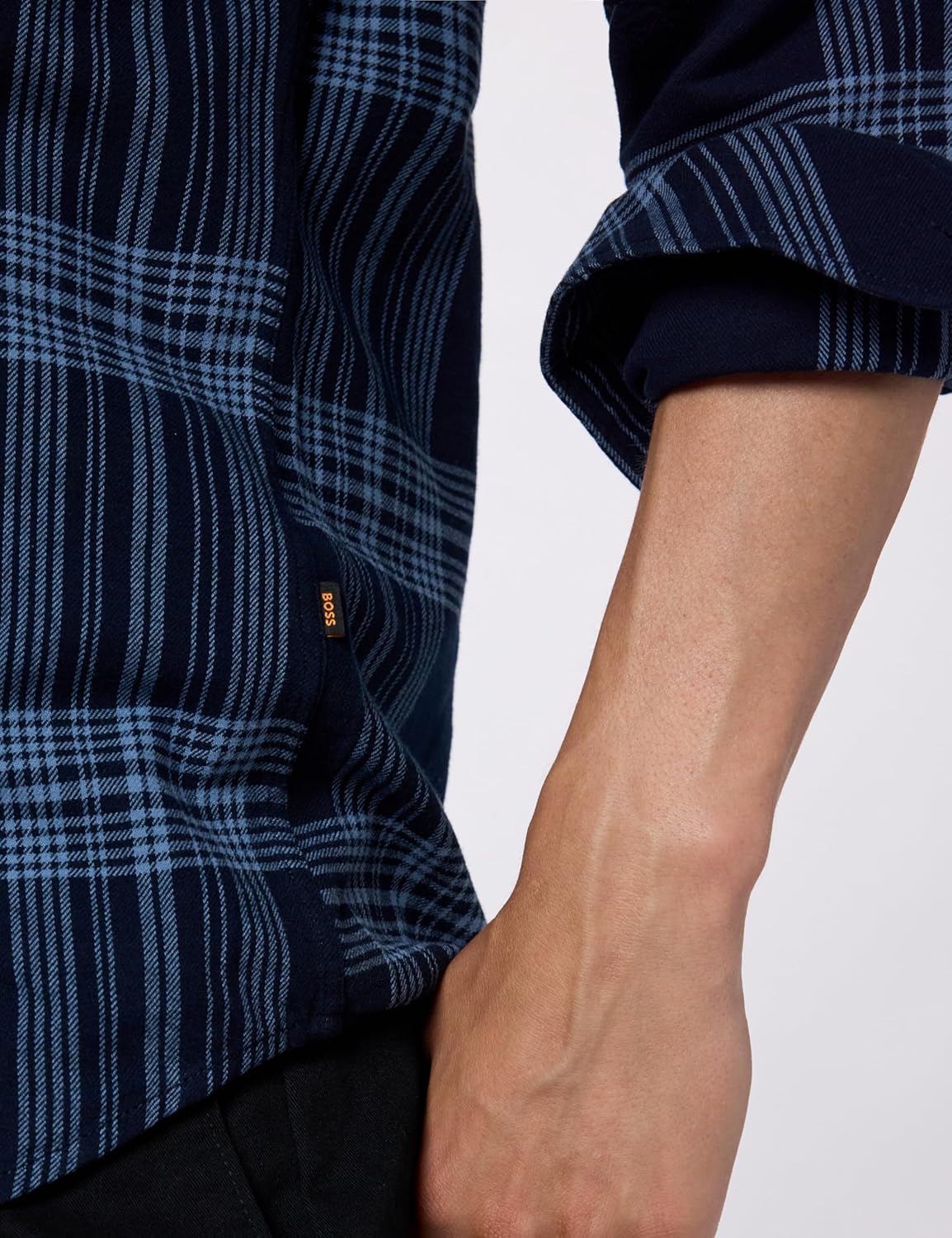 BOSS Mens Rickert Long Sleeve Oxford Shirt - Image 6