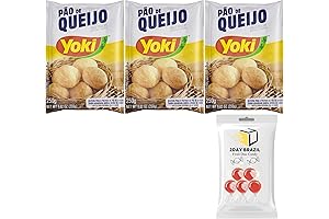 Yoki Pão de Queijo Cheese Bread Mix with 2DAY BRAZIL Fruit Hard Candy