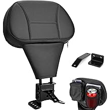 Driver Rider Backrest, Adjustable Rider Backrest, Black Driver Backrest Fit for Harley Davidson Touring Street Glide Electra Glide Road Glide Road King 1997-2024