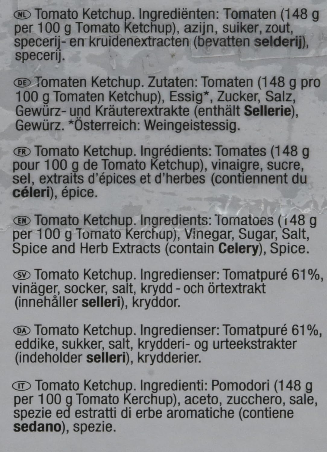 Heinz Tomato Ketchup Sauce o Mate - Confezione da 3 x 2.9 kg CLASSICO SAUCE O MATE (2.9 kg) SINGOLO - Immagine 5