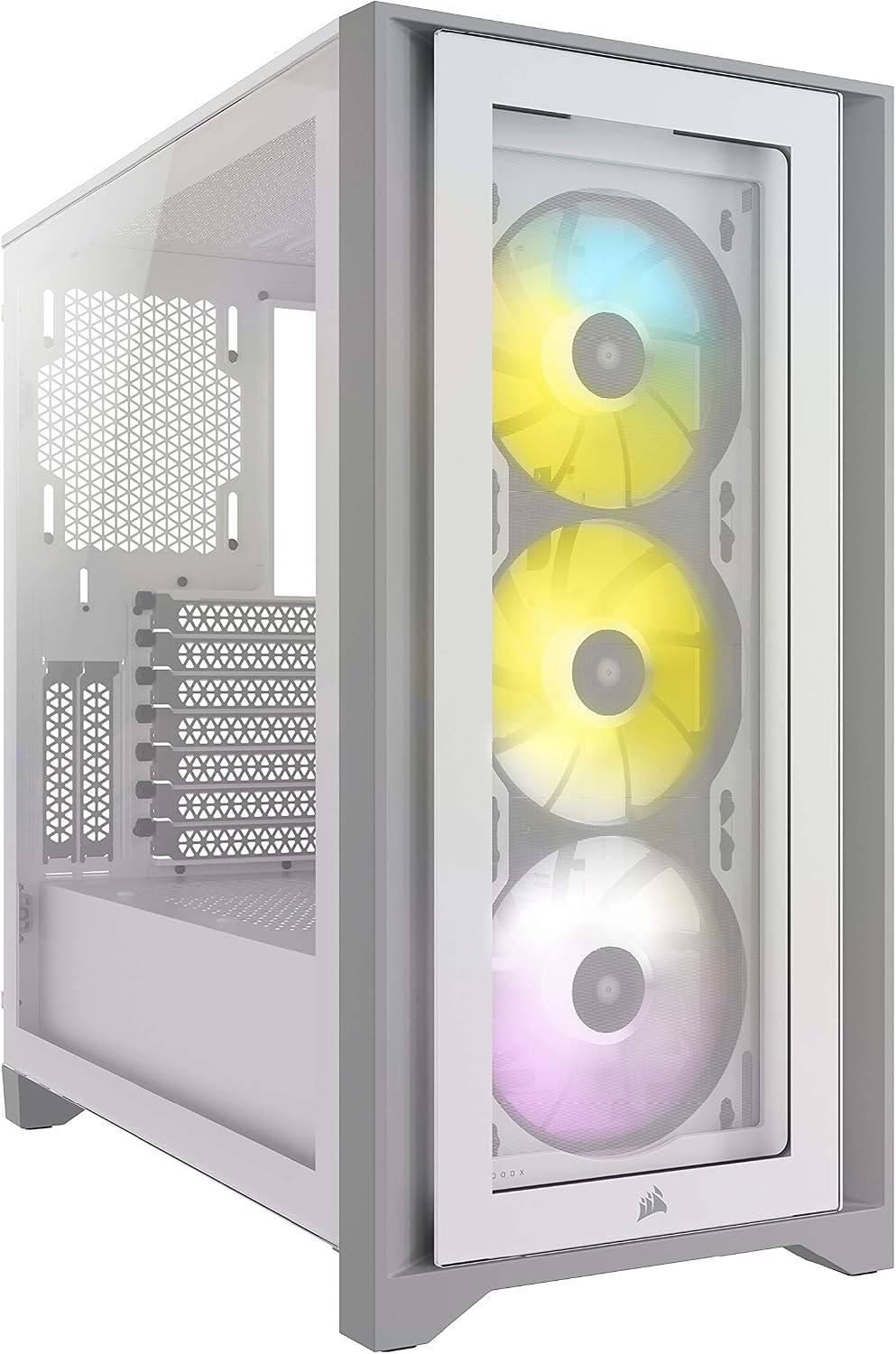 CC-9011205-WW Case Atx Mid Tower con Vetro Temperato, Ampio Spazio Interno, Bianco