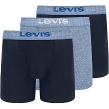 LEVI'S Men's 3-pack Trunk, Cotton Stretch, Tag-free, Durable Comfort