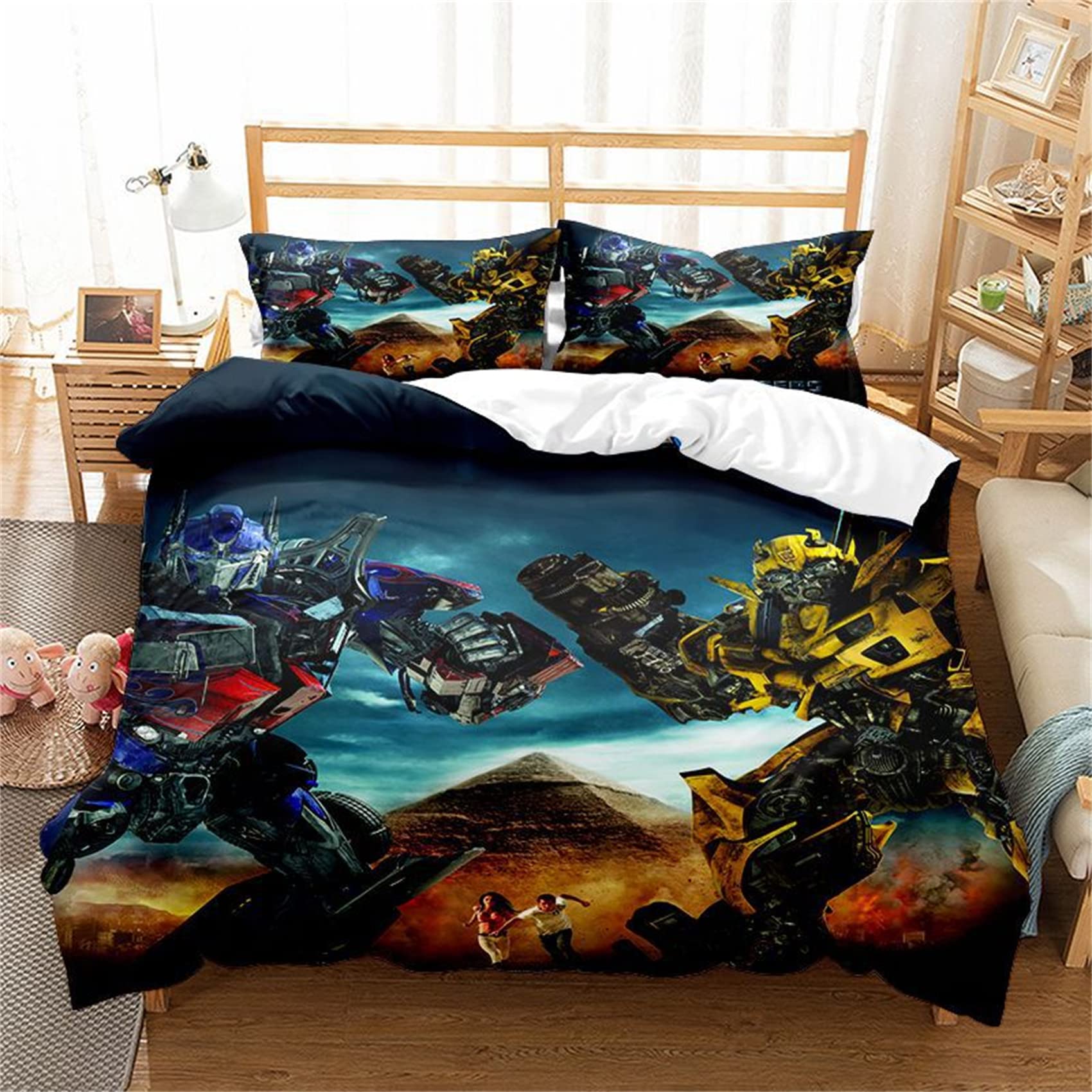 Buy LUCIHZ Kids Boys Transformers Bedding Duvet Cover Size Twin/Queen