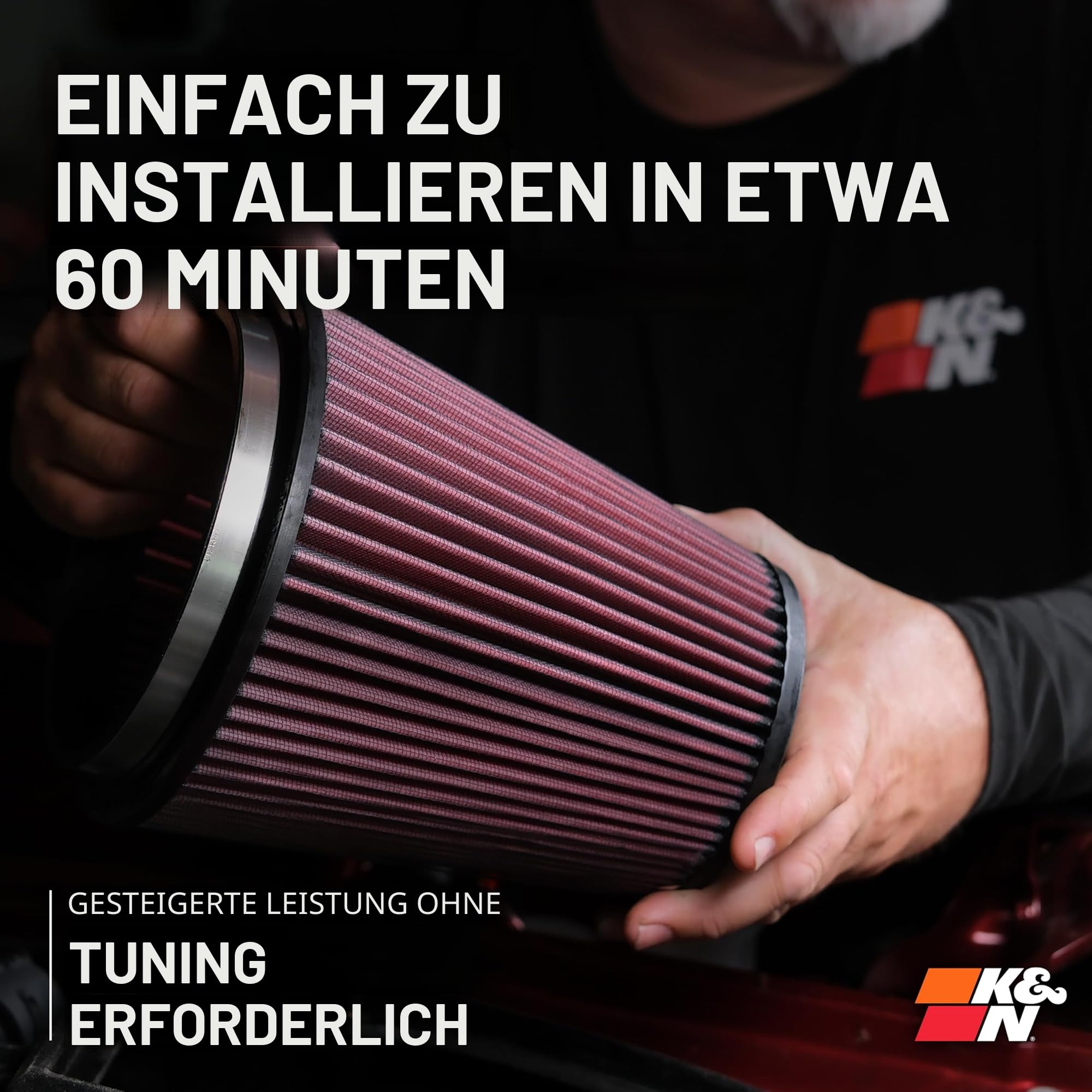 K&N 57S-490 Waschbarer und wiederverwendbarer KFZ Hochleistungsluftfiltersystem | Kompatibel mit: OPEL ASTRA G Cabriolet, ASTRA G Caravan, ASTRA G CC, ASTRA G Coupe, ASTRA G Kasten/Kombi, ASTRA G Stufenheck