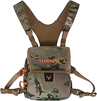 Vista 11 de Binocular Arnés Pecho Pack con Telémetro Bolsa Bino Caso para Caza Senderismo Tiro, Marrón Coyote, Caza