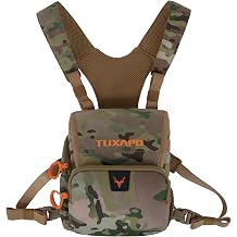 Binocular Harness Chest Pack Magnetic Flap Bino Case with Rain Cover