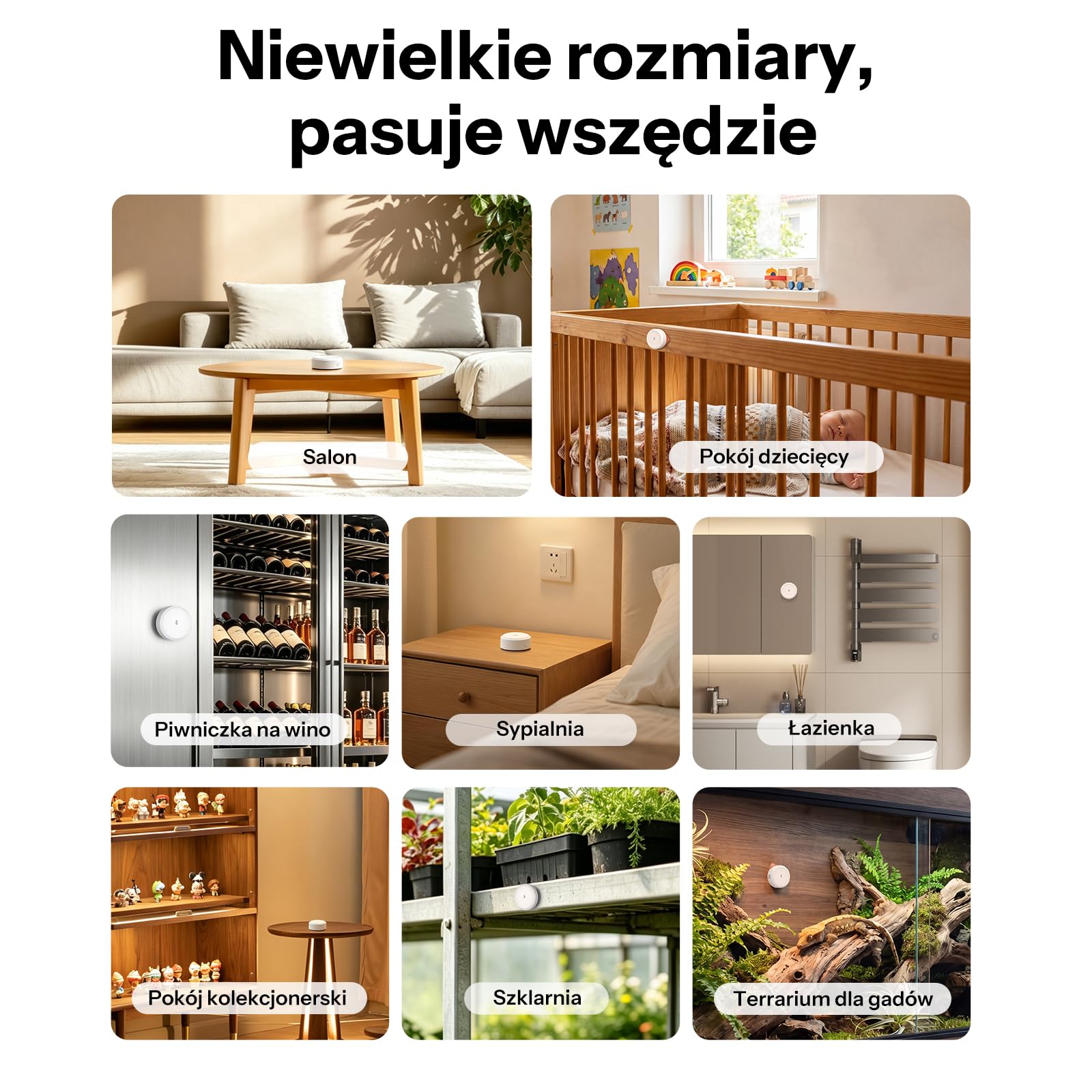 SONOFF SNZB-02M AirGuard TH Pressure Zigbee Temperatura Wilgotność Sensor | Zigbee Smart Termometr Higrometr Barometr z Powiadomieniami w Aplikacji, Zdalny Monitoring do Szklarni i Piwnicy na Wino