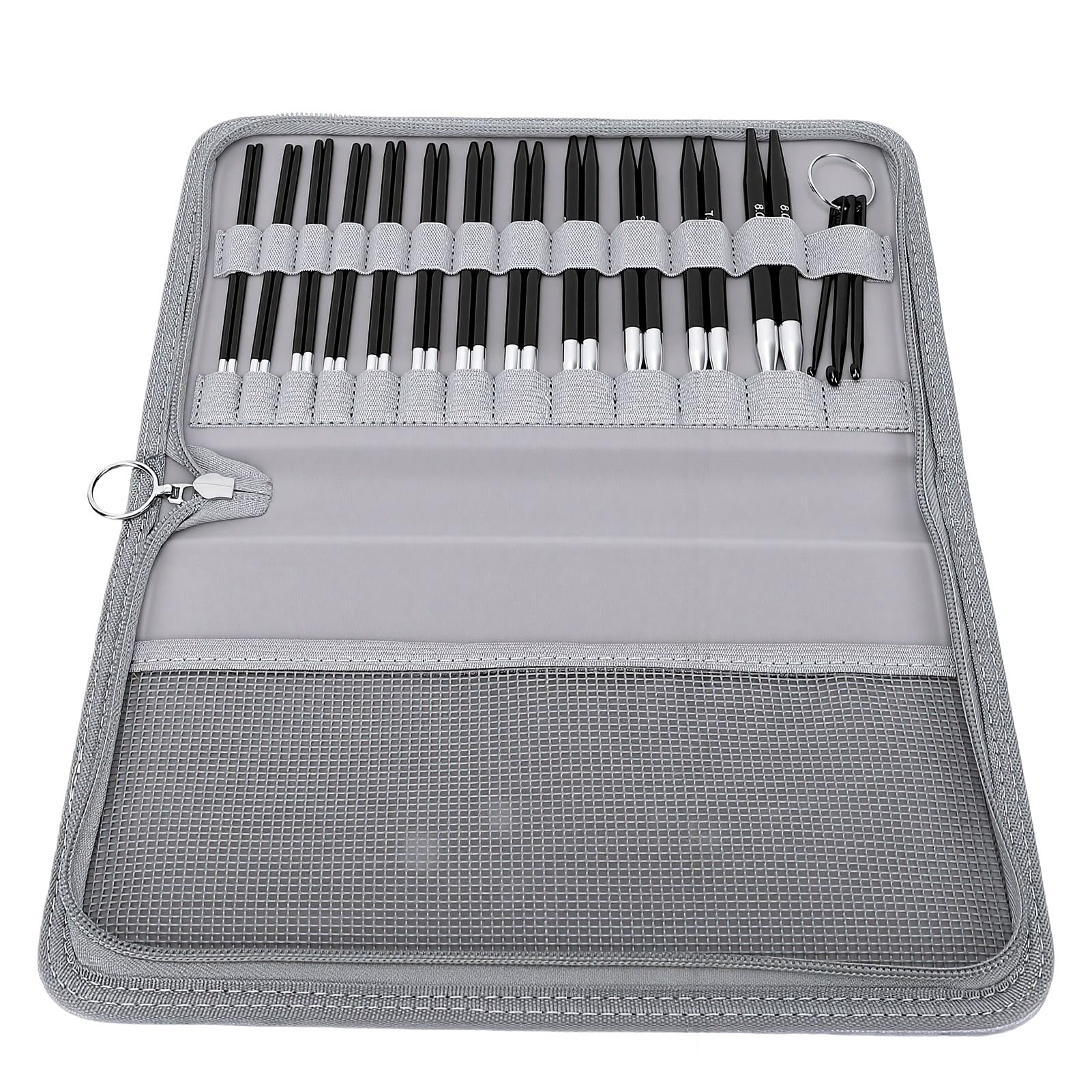 SUNGOOYUE Set di Ferri Circolari per Maglieria, 12 Paia da 3mm a 8mm in