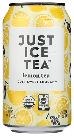 Just Ice Tea Organic Lemon Tea Sgl Can, 12 FZ