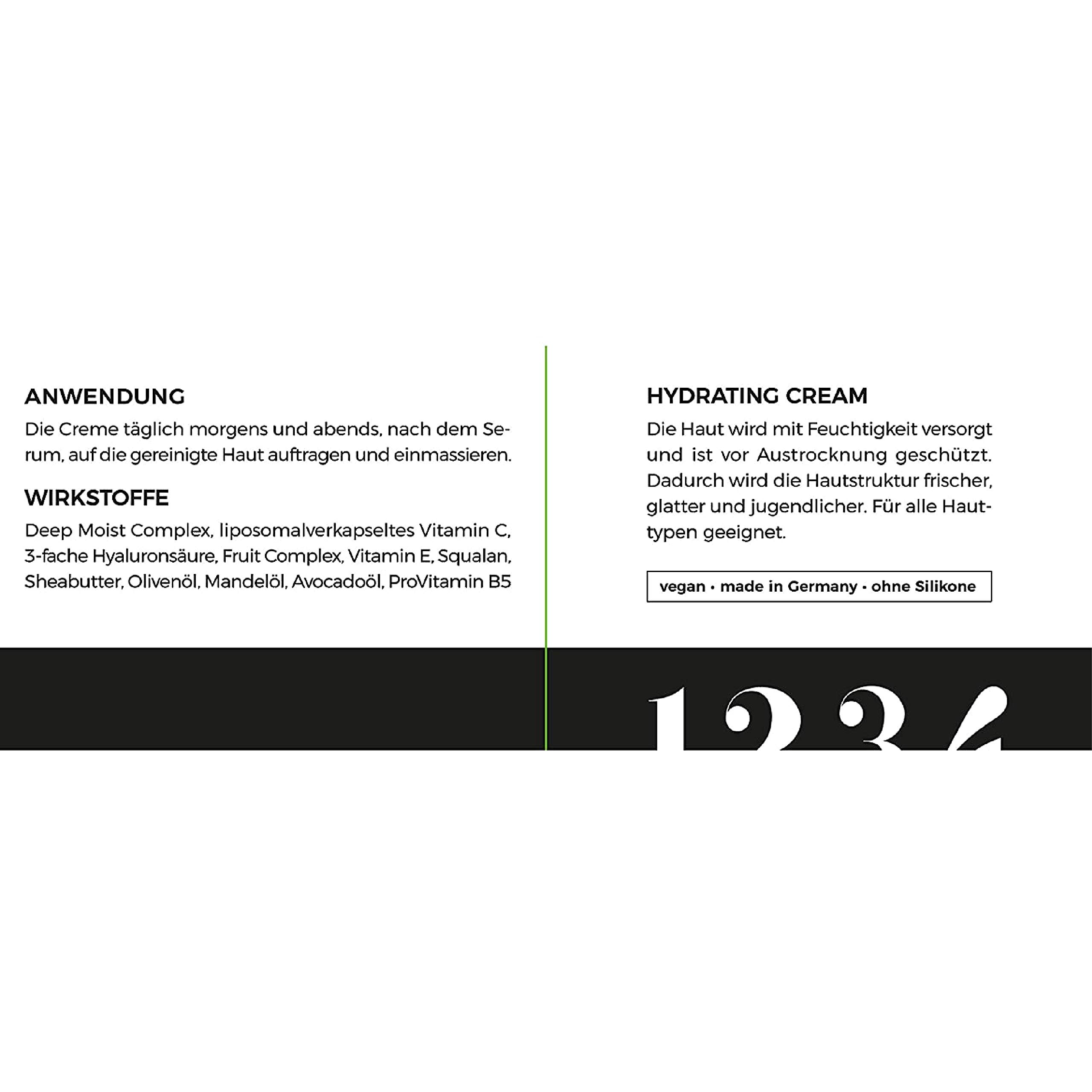 Hydrating Cream, für natürliche Kollagen Synthese, Anti-Aging, 50ml von der KÖ-KLINIK