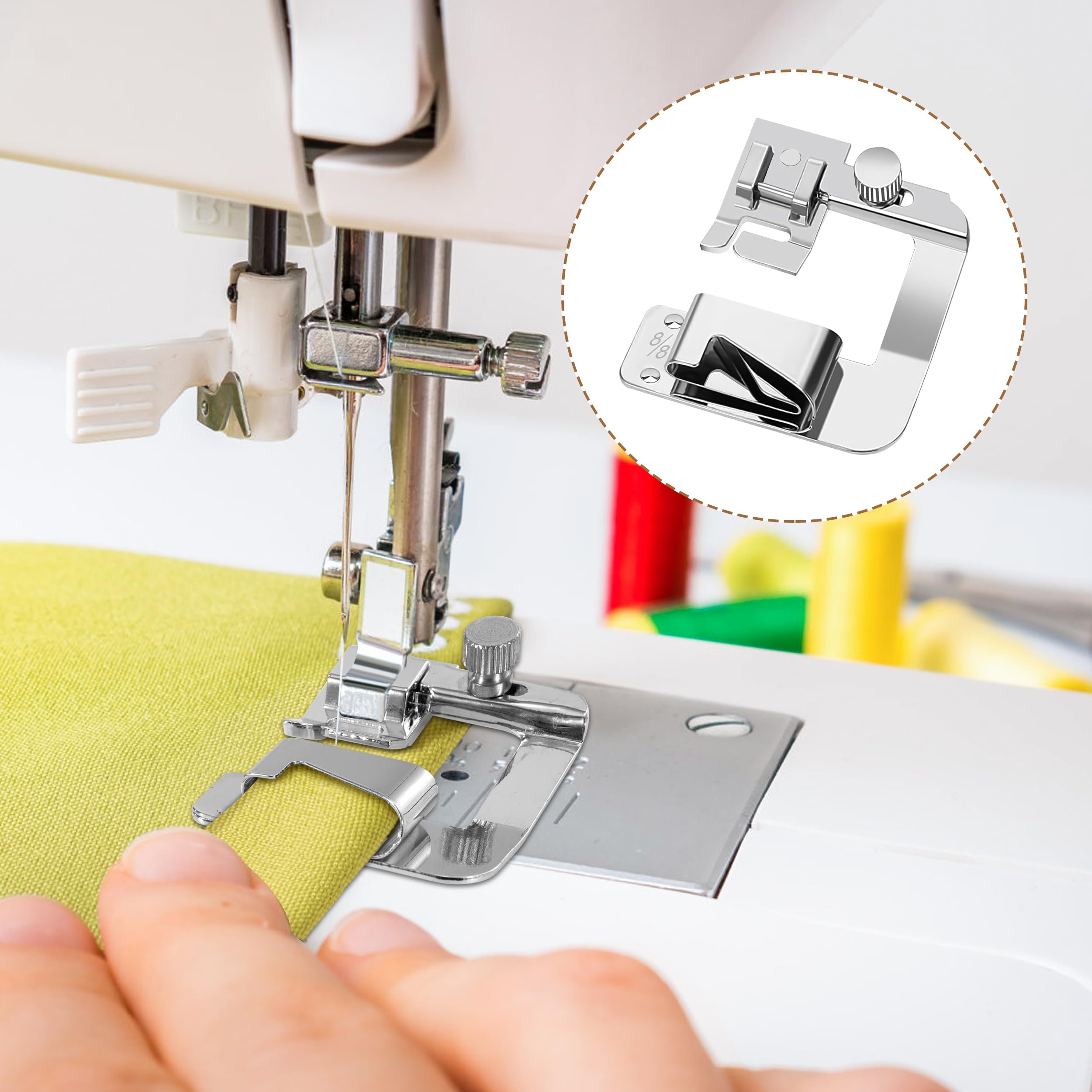 Othmro Piedini Per Macchina Da Cucire Industriale - SP-18R E SP-18L Con Guide 6mm E 3mm - 2