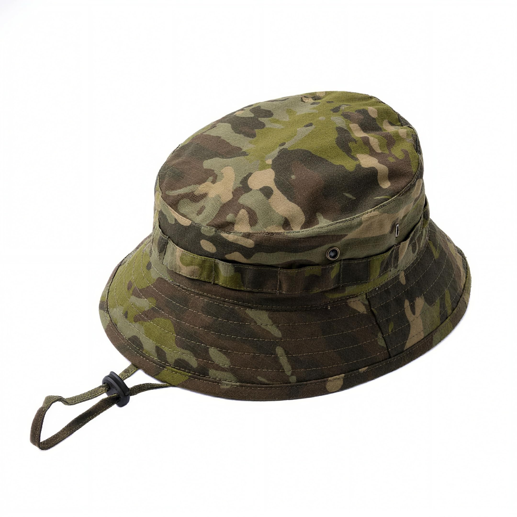 BAISEBAOFU Camo Mens Bucket Hat, Sun Hat for Men, Bush Hat Military Cap Boonie Army Camo Hat, Carp Fishing Accessories (Green Camo)