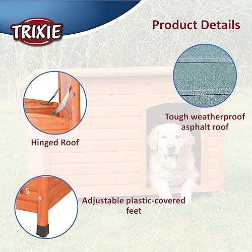 Miniatura 6 de Casa de perros Trixie Pet Products, Pino (Glazed Pine)