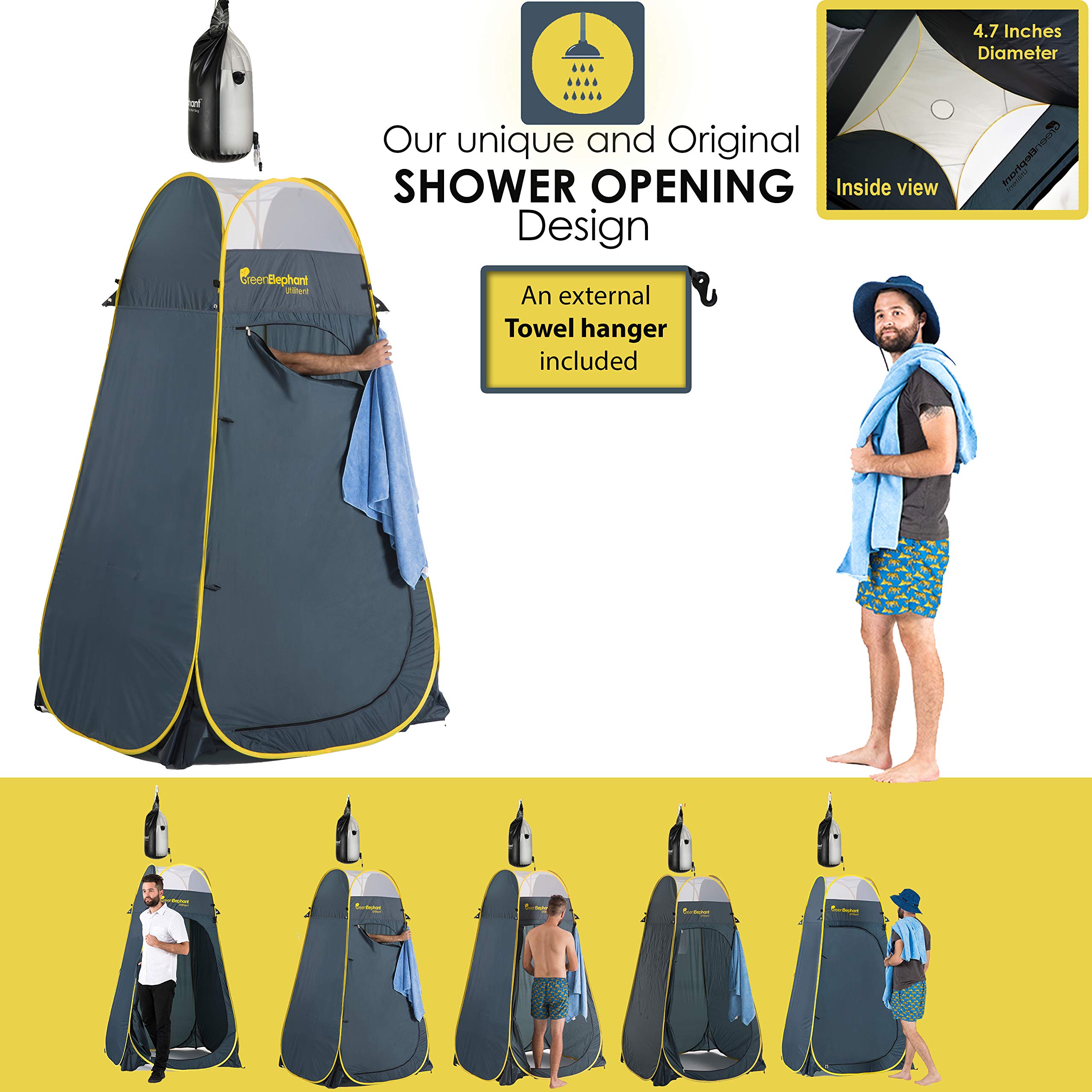 Green Elephant Camping Toilet Tent Portable Toilet Tent for your Portable Toilet & Portable