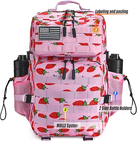 Miniatura 46 de Mochila táctica militar Molle mejorada mochila impermeable militar. Negro