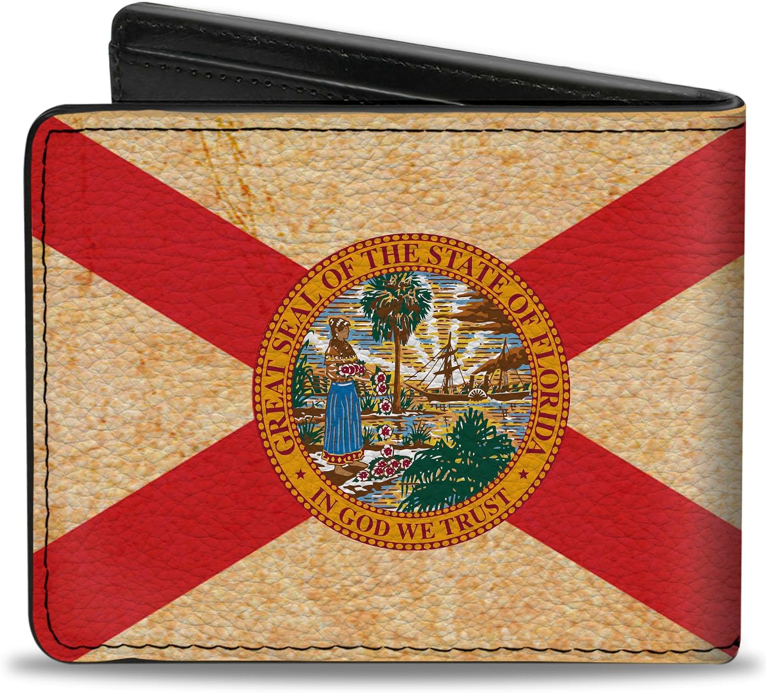 Buckle-Down Men's Bifold Wallet Florida