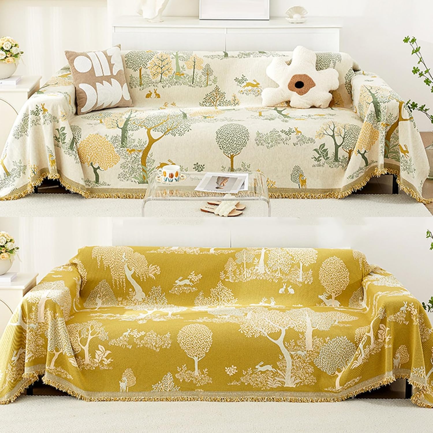 Couch Cover Reversible Sofa Cover Double Sided Sofa Slipcover Sectional Couch Covers Single Sofa Covers Bed Blanket Living Room Pet Couch Protector Furniture Cover for Pets,Kids ( Color : Green , Size