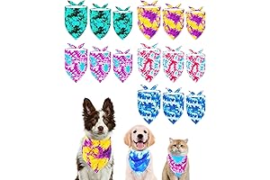 PET SHOW Tie Dye Bandanas Bulk Pack of 15