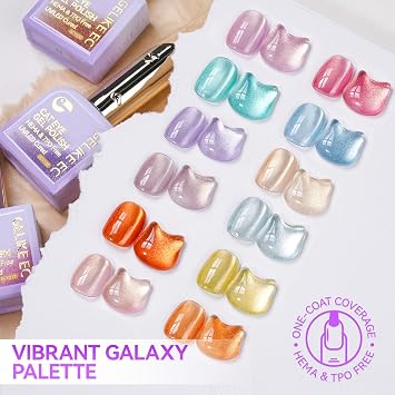 Cat Eye Gel Nail Polish Set: 1-Sec Strong Magnetic Response, Amazing Effect