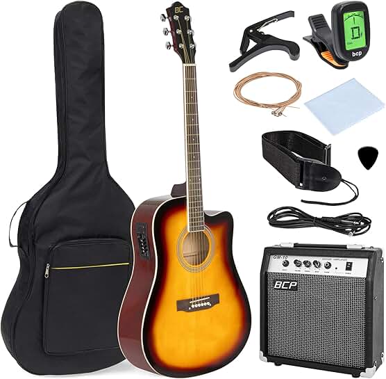 acoustic guitar with amp plug in