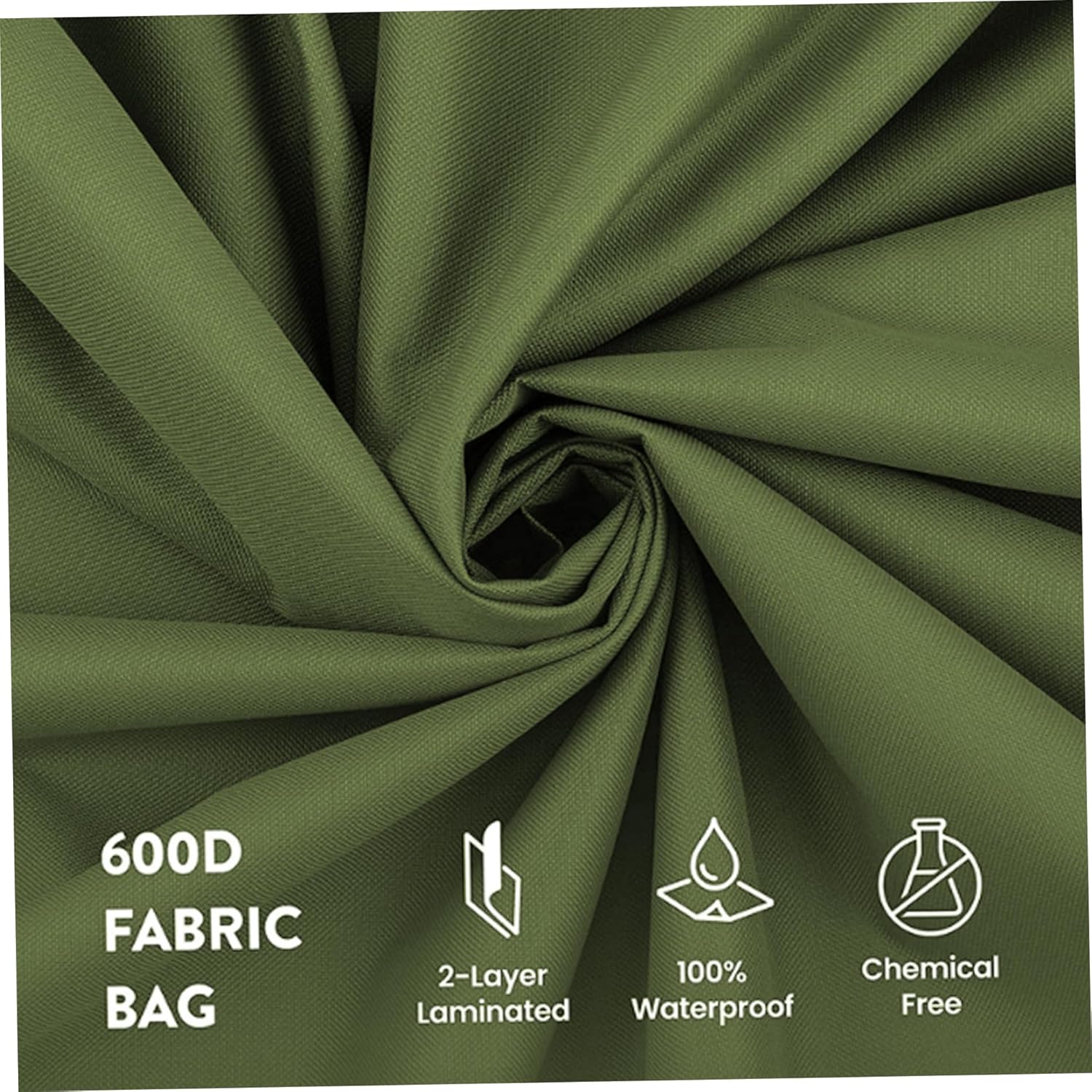 Wreath Storage Bag, Double-layered Round Christmas Wreath Storage Container with Handle & Double Zipper, Waterproof 600D, 30 inch, Green, Xmas Decors