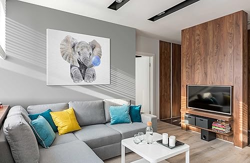 Miniatura 2 de SpiritualHands Animals Blowing Bubble Gum Wandkunst für Bauernhaus Badezimmer Dekor, Bubble Gum Tier Wandkunst (Bubble Gum Tiere Tier 25, 20.3x30.5