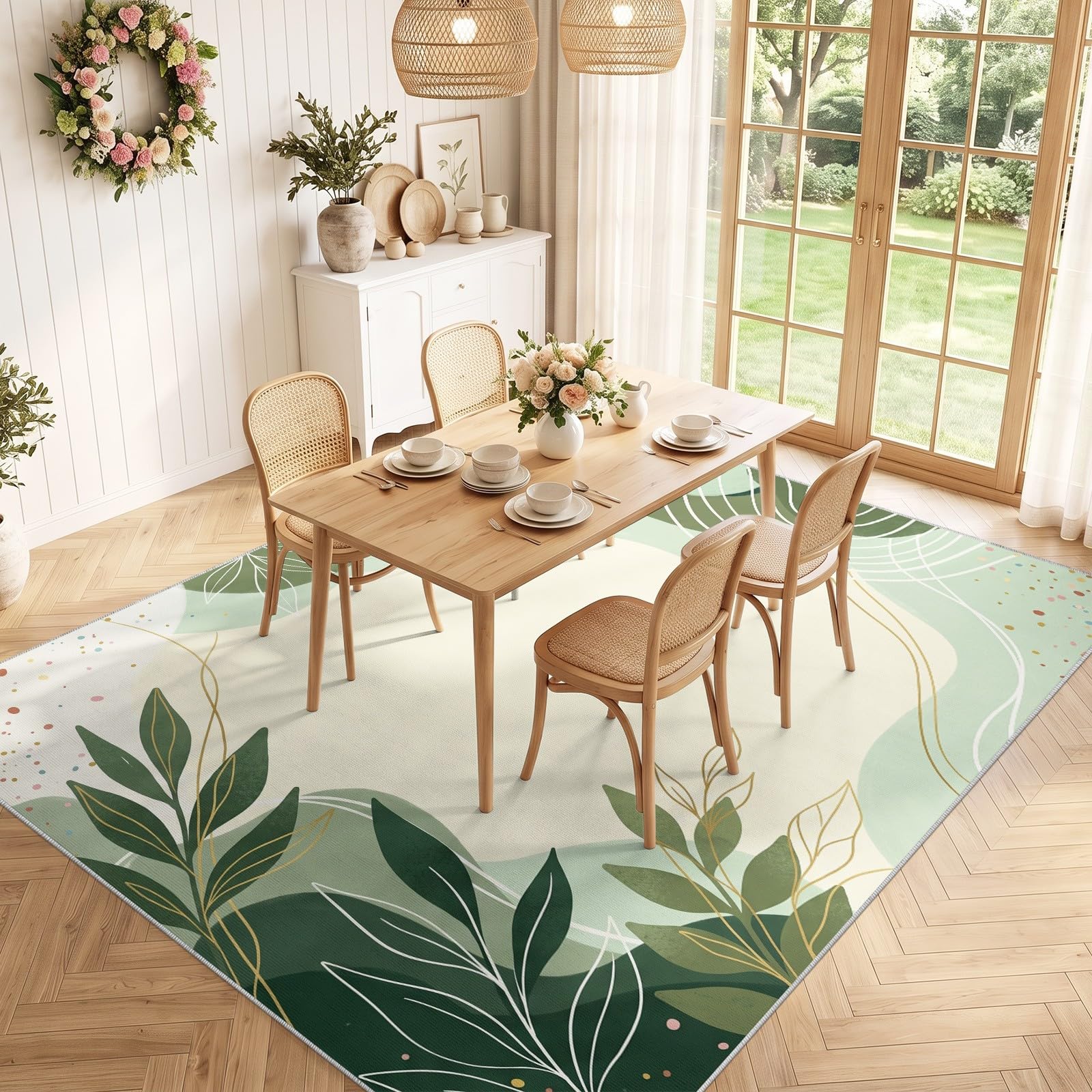 Generisch Dywan flanelowy z krótkim włosiem, 140 x 200 cm, nadaje się do prania i antypoślizgowy, z TPR, miękki, fantastyczny, nowoczesny, łatwy w pielęgnacji, z antypoślizgowym spodem TPR