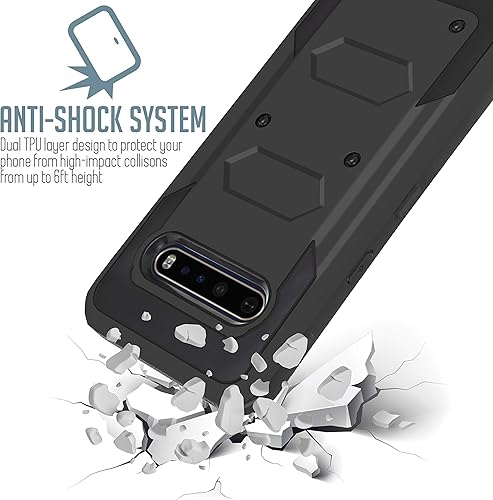 Miniatura 7 de Funda ThinQ para LG V60 ThinQ de alta resistencia a los impactosarmadura de alta resistencia a los impactos, funda de pantalla integrada con función