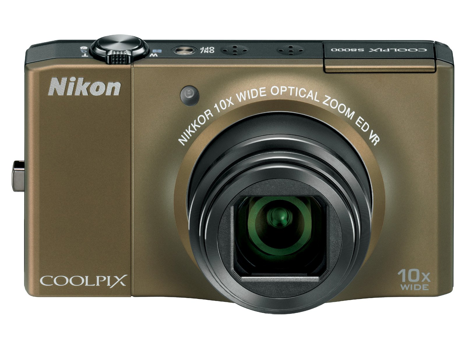 Appareil Photo Nikon Coolpix S8000 Compact 12.1 MP Zoom 10x Noir Avec Sangle