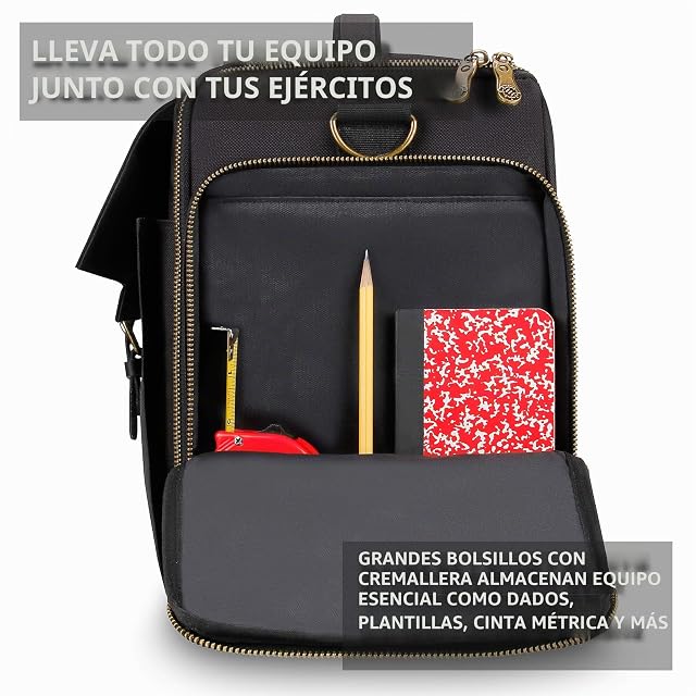 Foto 6 de 8 de ENHANCE Mochila portátil para Figuras en Miniatura de Juegos Bolsa de Viaje con 4 Capas de Espuma Que se…