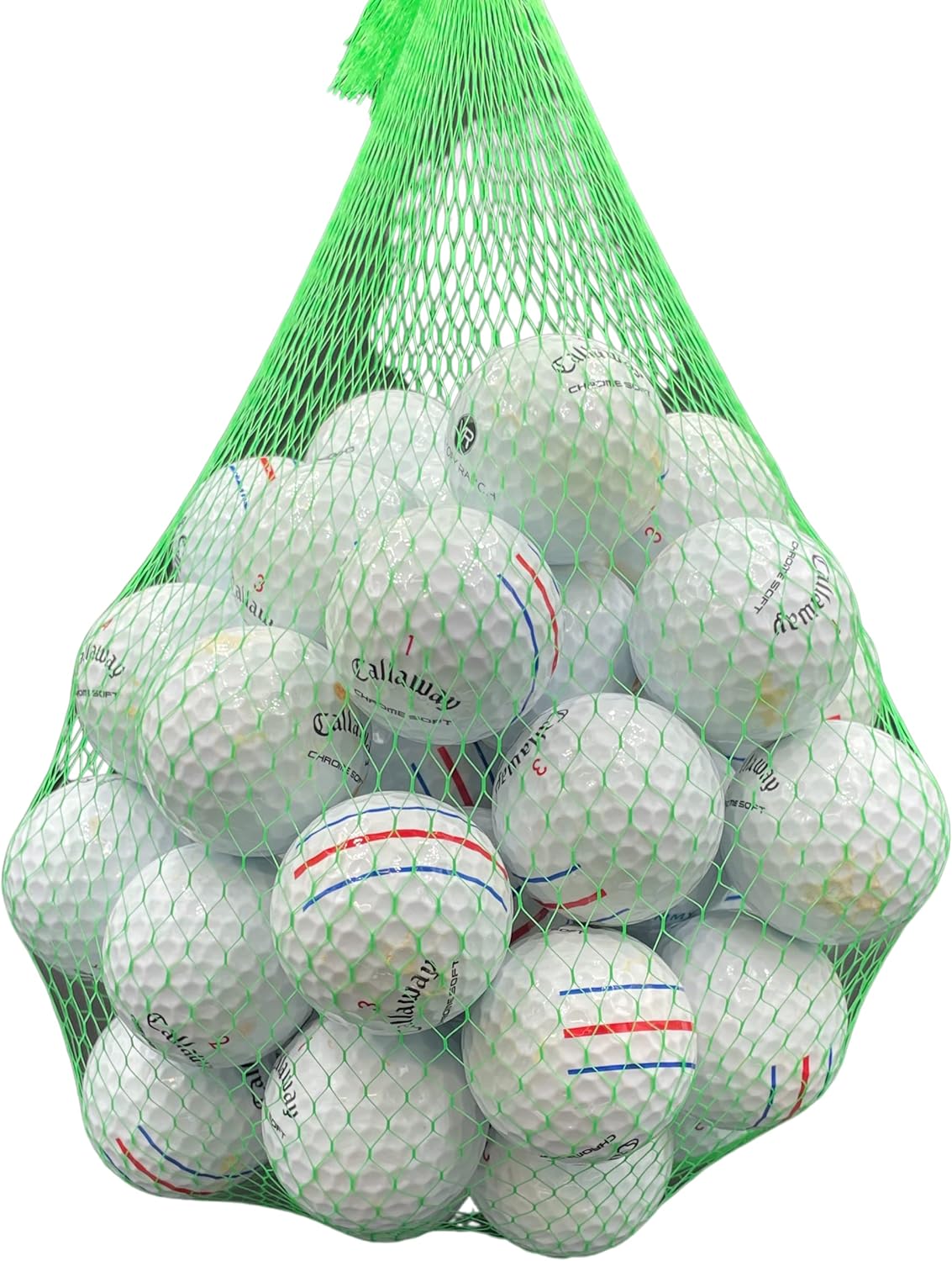 Golf Ball Planet Chrome Soft Triple Track Mix Used Golf Balls 3A/Good