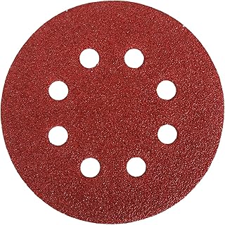 HIFROM 60 Pieces 8 Holes Sanding Discs, 5 Inch Hook and Loop 40 Grit Sandpaper Assortment Replacement for Random Orbital Sander Grinder Pads