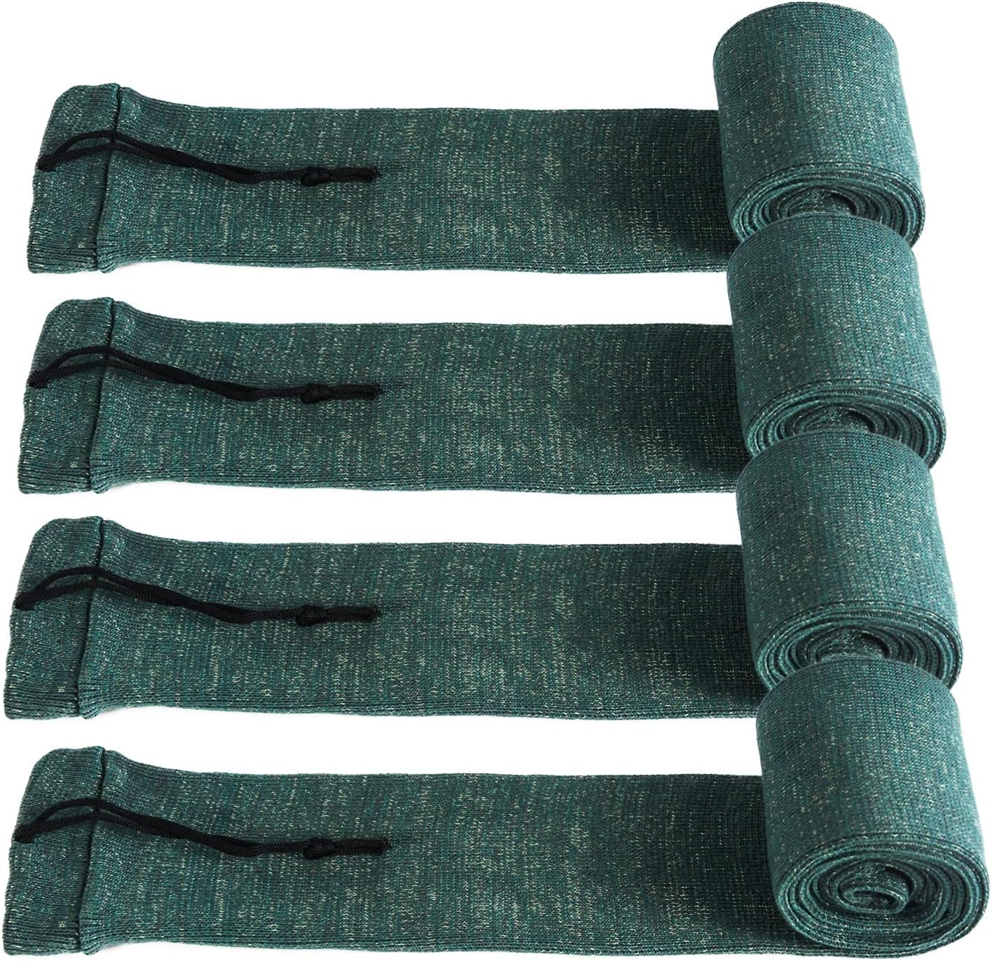 GUGULUZA 4-Pack Thick Gun Socks for Storage Rifle and Shotguns with or without Scope, Silicone-Treated, Drawstring Closure, 52 Inches